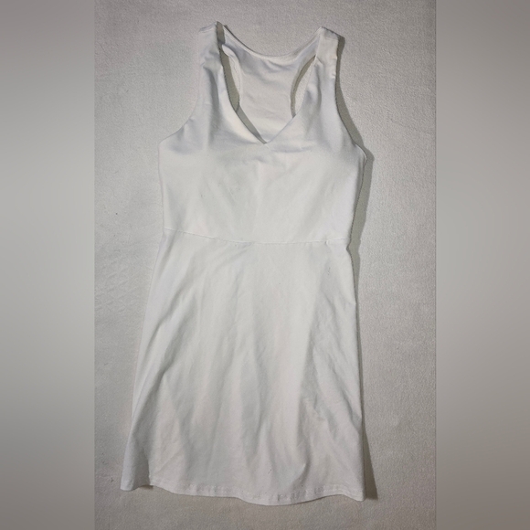 Fabletics Dresses & Skirts - Fabletics Ultra Music Festival White Athletic Dress Techno Music Featival Small